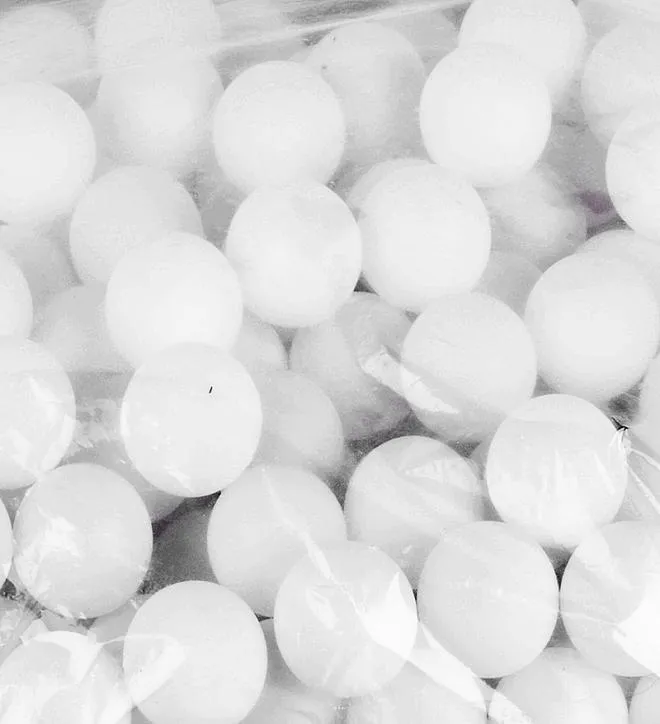 DSSTYLES 144 PCS 38mm White Beer Pong Balls Balls Ping Pong Balls Washable Drinking White Practice Table Tennis Ball2133154
