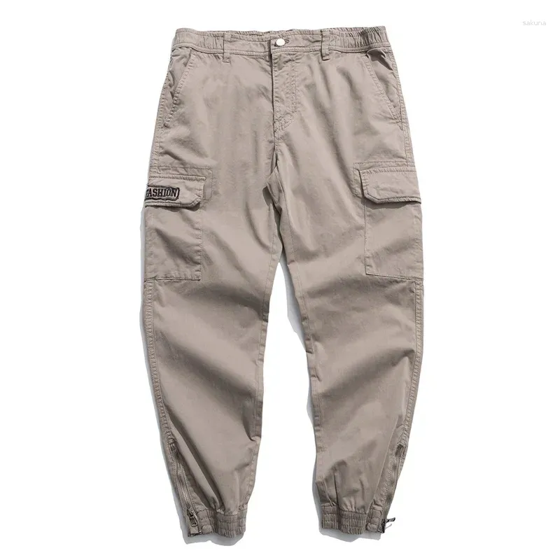 Pantalons pour hommes hommes Cargo 2024 hommes Hip Hop Streetwear Jogger mode coton pantalon mâle décontracté Joggers pantalons de survêtement 28-38