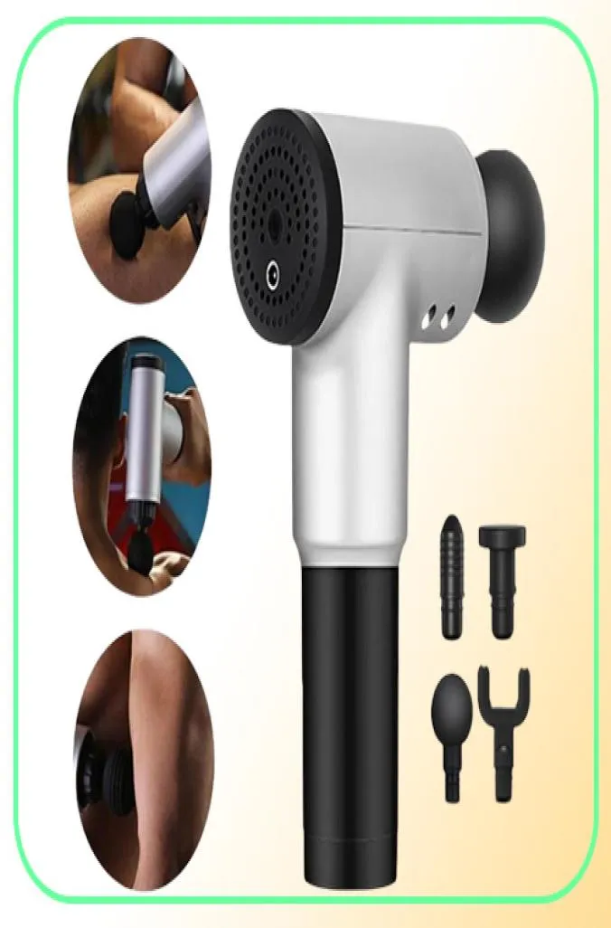 6Gear Electric Deep Tissue Pure Wave Percussion Massager Gun Handheld Body Fascia Back Massager Muscle Vibrating Relaxing Tool9476518