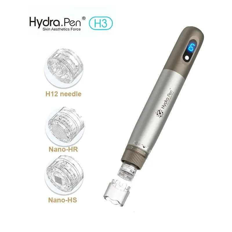 Onderdelen Professionele Derma Auto Pen Microneedle Machine Verstelbare Micro Needling Hydra Pen H3 Huidverjonging Rimpel Remover Huidverzorging