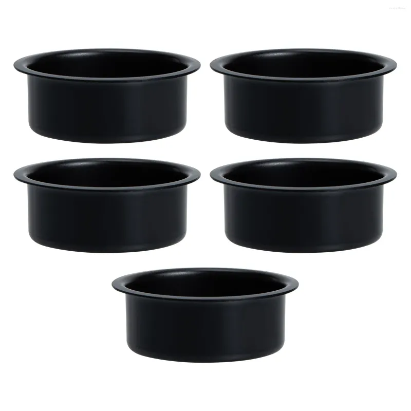 Bougeoirs 5 pièces accessoires de tasse supports pour bougies pilier colonne conique bâton en fer forgé dîner fête