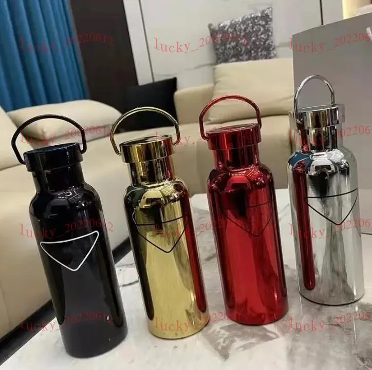 2023 Designer Water Bottles Durable Kettle High Quality Stainless Steel 500ML Adults Children Outdoo Cycling Sports Thermal Insulation Designer Hipster Cup WMS