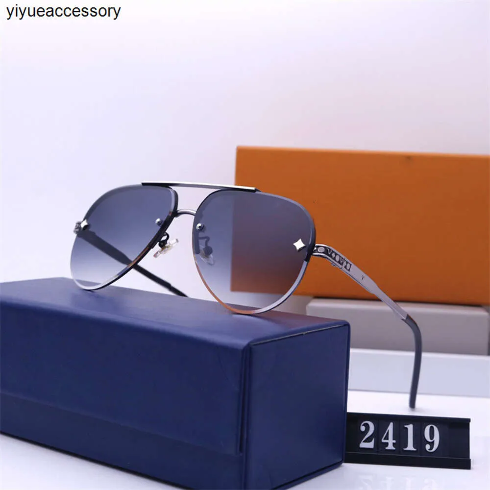 Metal Frame Sunglasses Designer Women V Oval Goggle Eyeglasses Man