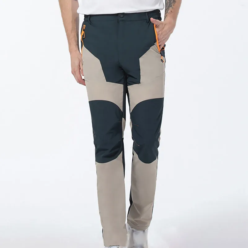 Pantalon élastique pour hommes, randonnée, Sport de plein air, été, séchage rapide, coupe-vent, imperméable, Trekking, escalade, résistant à l'usure, respirant