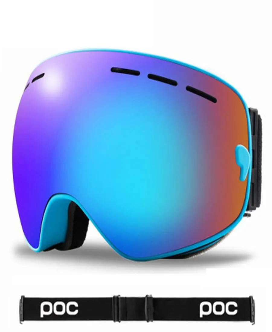 Professionnel hommes femmes lunettes de Ski lunettes Double couche antibuée grand masque de Ski lunettes de Ski yeux protecteur neige Snowboard4826073