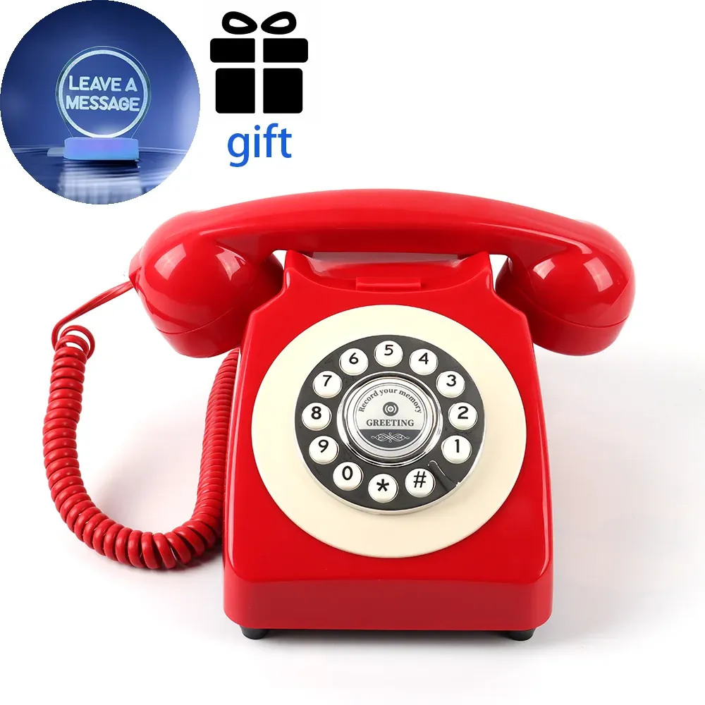Telefono Fisso Retrò Con Registrazione – Libro Degli Ospiti Audio Per Matrimoni, 8GB, Batteria 1200mAh - 3