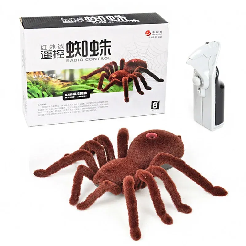 RC Animal Toy Car Infrared Remote Control Spider Simulation Model Electric Crawl Insect Plaything Tricky Spoof Gift for Child 231229