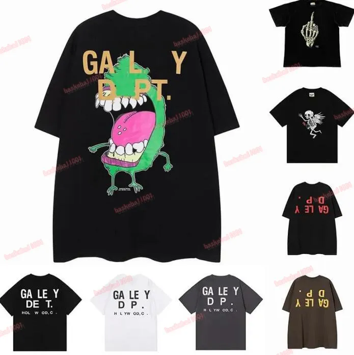 2024Men's T-shirts Galleries Depts Designer Summer Gallary Shirts Alphabet Imprimé Étoile Même Col Rond T-shirt À Manches Courtes Pour Hommes Et Femmes T-shirts Oversize