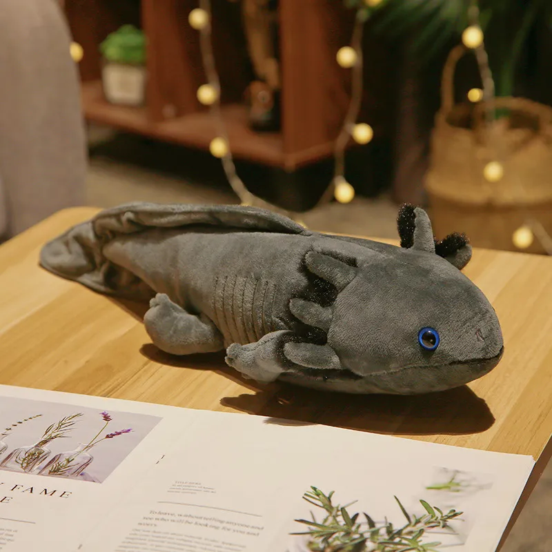 Blue Axolotl Plush Toy - 20 Inch Realistic Stuffed Animal, Soft Plush Gift For Kids & Collectors - View #5