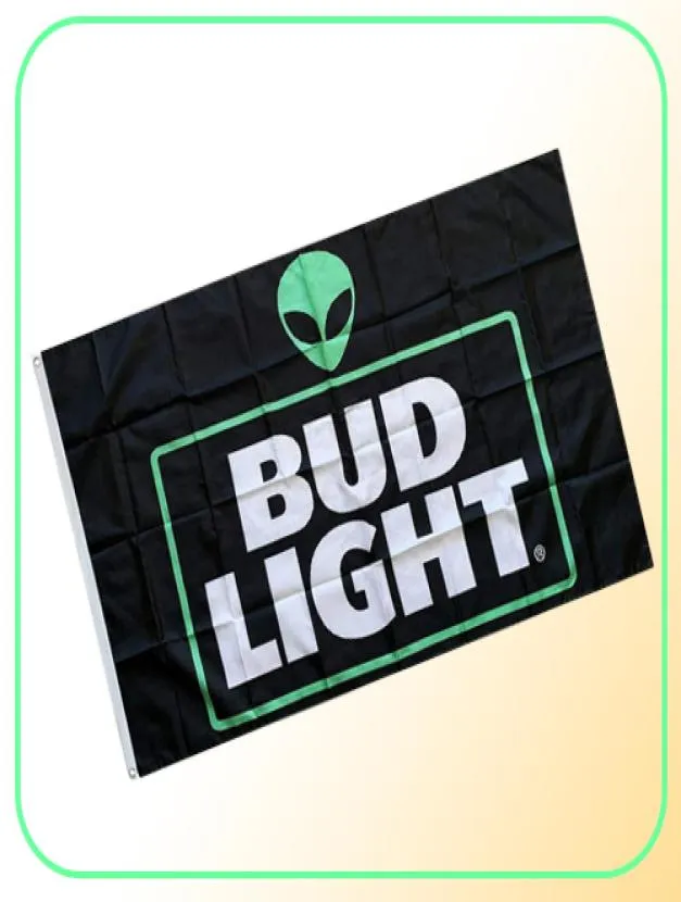 Bud Light Flag Черный Alien Dilly Dilly Bud 3X5Ft Баннер 3039 x 5039 3039x5039 100D полиэстер Цифровая печать с бюстгальтером7228883