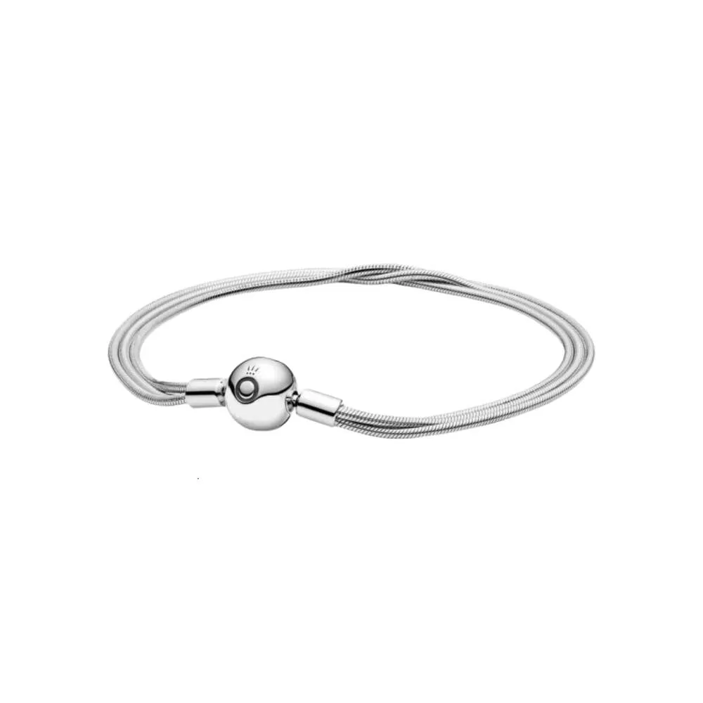 Pandoras Armband Designer Voor Vrouwen Originele Kwaliteit Charm Armbanden Sieraden Zilveren Charm Bead Snake Chain Armbanden