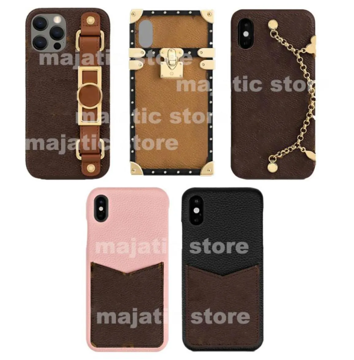 L Designer iPhone 12 Pro Max Handyhüllen Leder Ganzkörper Mode Cover Hohe Qualität für iPhone13 11 XR XS 78 Plus Samsung S20 N6798570