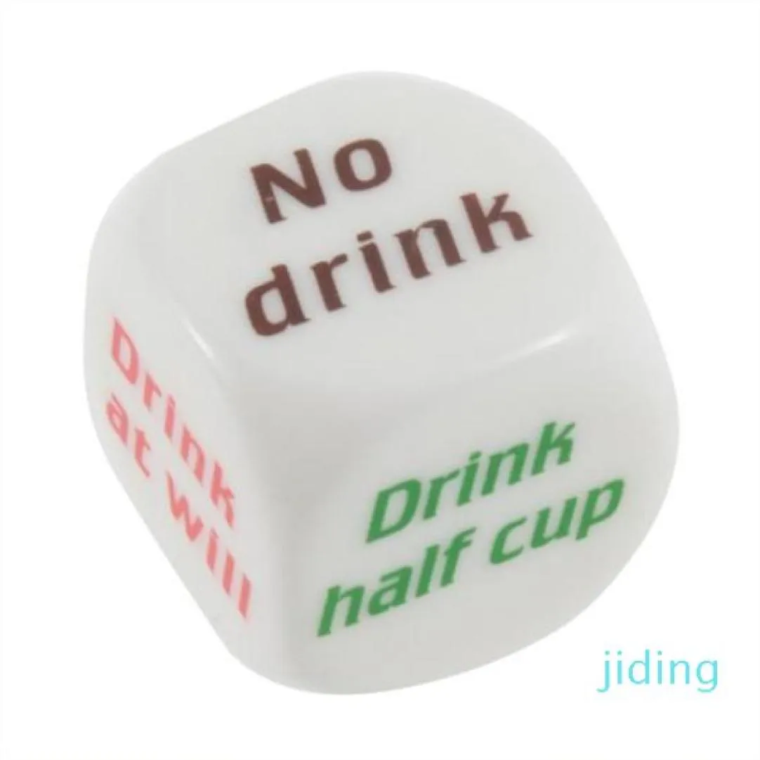 wholeParty Drink Decider Dice Games Pub Bar Fun Die Toy Gift KTV Bar Game Drinking Dice 25cm 100pcs5218504