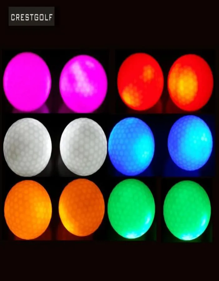 Pakiej HIQ USGA LED LED Balls na nocne trening golfowy piłki z 6 kolorami7935181