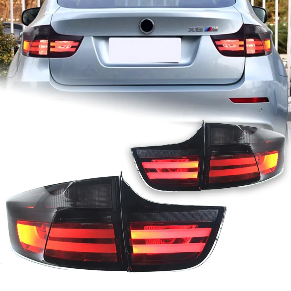 Fanale posteriore a LED per auto per BMW X6 E71 2008-2014 E71 Indicatori di direzione Corsa e Jogging Luce di Freno Lampada di retromarcia Avvio Fanale Posteriore Posteriore di Montaggio