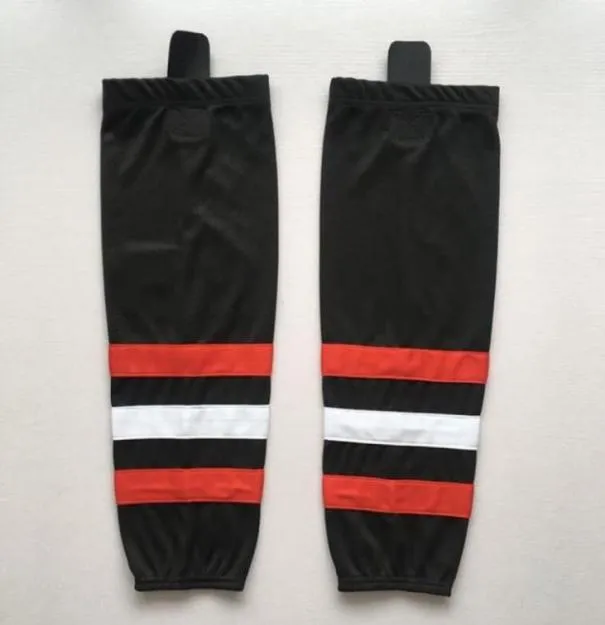 2020 Schwarze Eishockeysocken Trainingssocken 100 Polyester Übungssocken Hockey Weiß Herren Jugend Kinder1090201