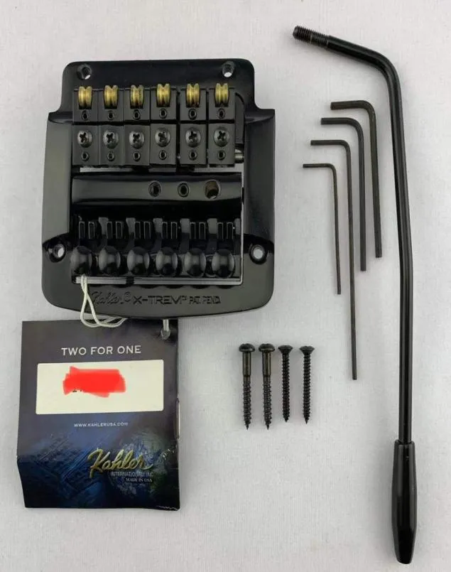 Guitar Pickups Oryginalne Kahler 4300 Tremolo Blackchrome Kolor za 6 strun gitary elektryczne Akcesoria muzyczne L0196702141