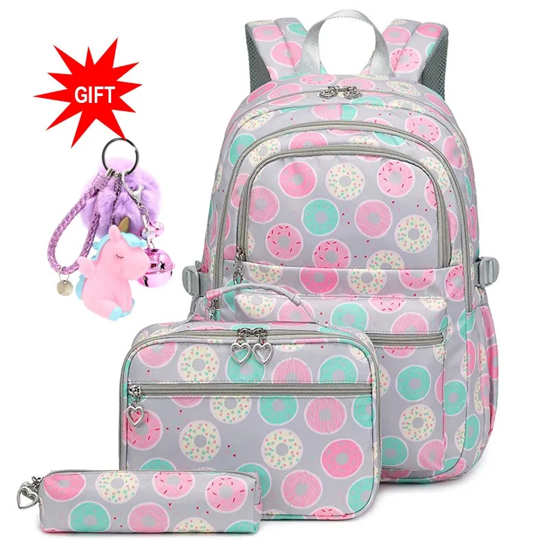 Waterproof Kids Students Backpacks for School Girls Elementary School Bookbags For Teen Suitable For Children Aged 7-15 231228