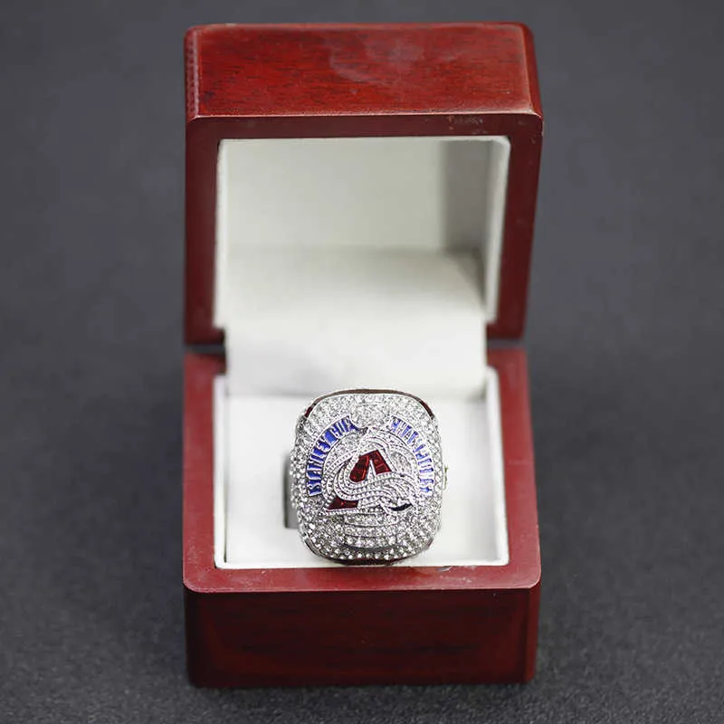 バンドリング2022新しいコロラド雪崩NHL 92 Landeskog Hockey Champion Ring