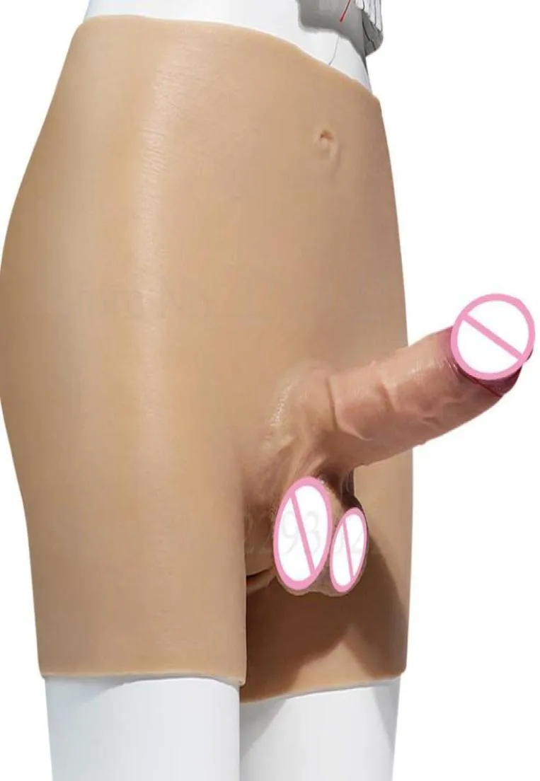 Silicone Strapon Dildo Elastic Panties Realistic Dildo Wear Pants Masturbation Device For Woman Lesbian Strap on Penis Sex Toy 219849567