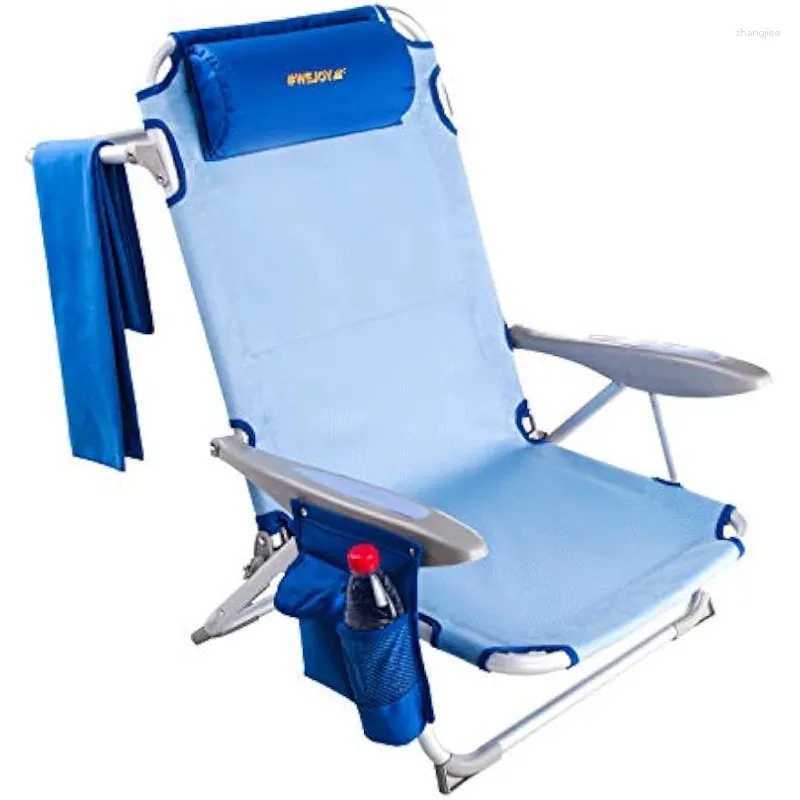Lightweight Aluminum Beach Chair 4 Position Reclining Low Folding For Adults W Carry Strap Cup Holder From Zhangjiee 60.73 DHgate.Com