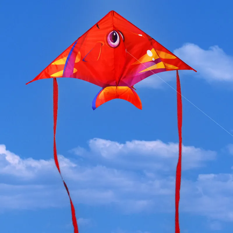 Bunte tropische Fische, Kinder-Cartoon-Tier-Drachen-Flugspielzeug, einfach zu fliegen