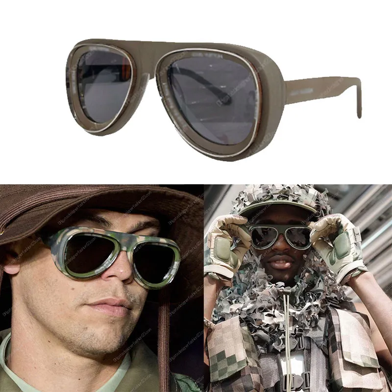 Louisille solglasögon klassisk helt ny 2702 camo utomhus lyxkvalitetsdesigner solglasögon för kvinnor mode överdimensionerade glasögon liten väska