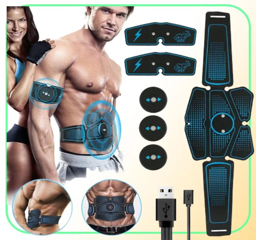 Full Set EMS Wireless Muscle Stimulator Trainer Smart Fitness Abdominal Training Hip Trainer Machine Electric Muscle Stimulator7296676