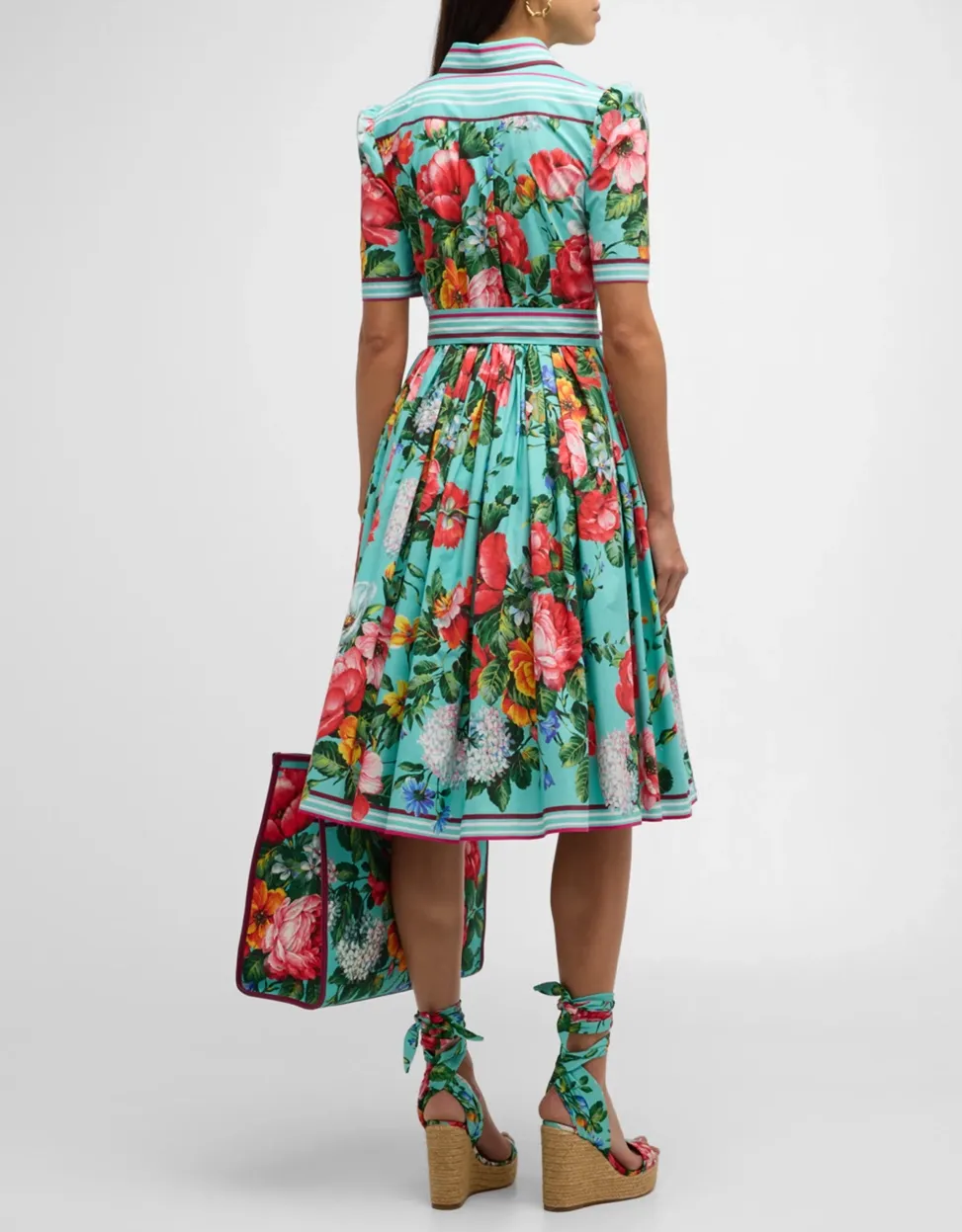 designer midi dresses for birthday AOMEI Womens Cutout Fit and Flare Casual Dress with Bow Square Neck Short Sleeve Midi Birthday Dresses for Women Summer (0X,Green) at Amazon Women's Clothing store