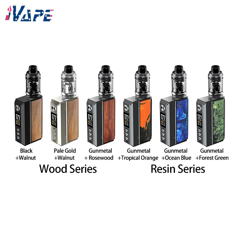 Voopoo Drag 4 Box Mod Kit 177W 4.5/5.5 ml Dual 18650 Uforce-L Tank TC/Eco Mode PNP Coil Compatible Type-C laddning