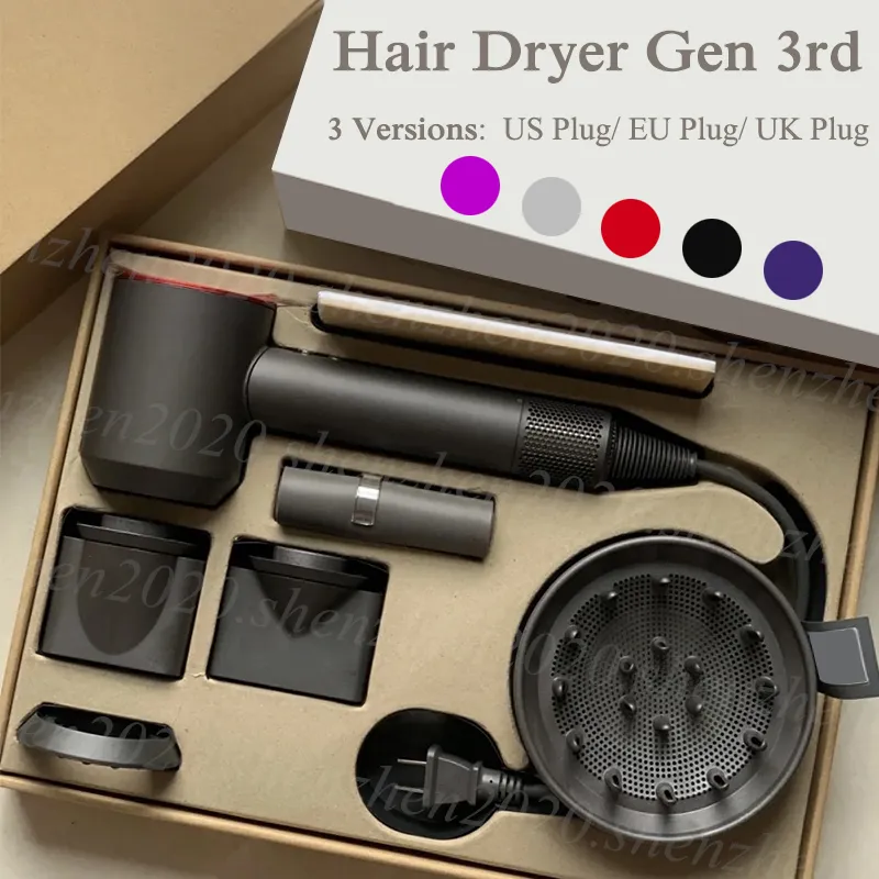 Gen3 No Fan Hair Dryer Professional Salon Tools Blow Dryers Heat Fast Speed Blower Hairdryer Hair Curler