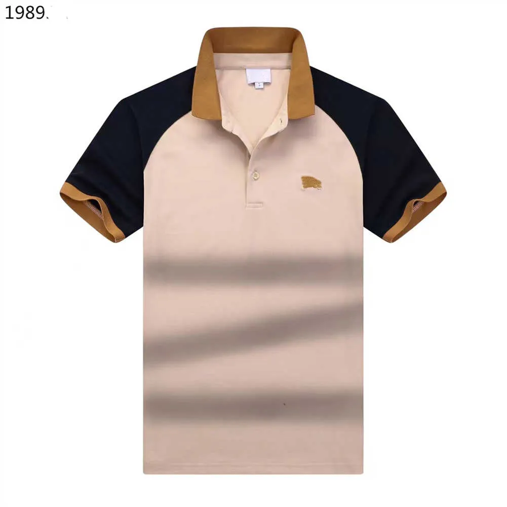 Mens Designer Polo T-shirt Brand small horse clothing men fabric letter polo t-shirt O collar casual tee shirt
