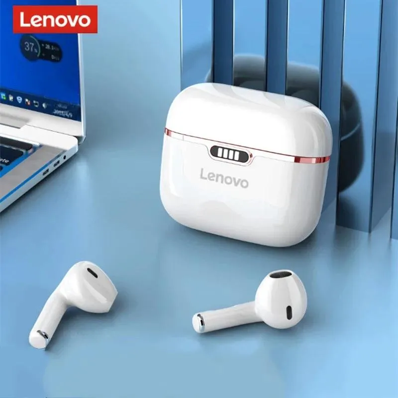Écouteurs nouveaux 2022 Lenovo Original HT06 TWS Wireless Bluetooth Headset 5.0 Bluetooth Earbuds Annulation du bruit Appuyez sur Long Standby 300mAh