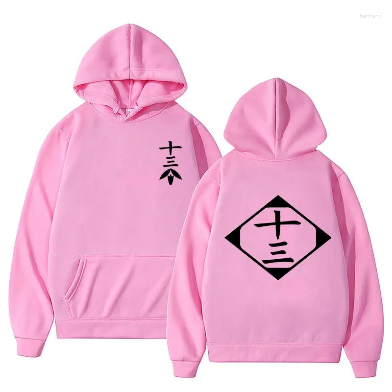 Herr hoodies Creative Anime Bleach Hoodie Cosplay Jushiro UKitake Shiba Kaien Sweatshirt Men/Lady Casual Y2k Long Sleeved Men Women