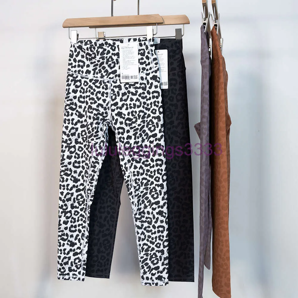 ll leapard align leggings yoga pant womens highウエストスウェットパンツチータースポーツフィットネス9番目のタイトパンツ