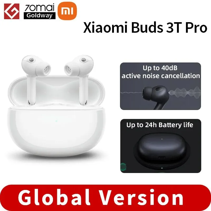 Słuchawki globalna wersja Xiaomi Buds 3T Pro bezprzewodowe słuchawki Aktywna redukcja szumów Bluetooth TWS Mi True Earbuds Buds 3 Pro słuchawki