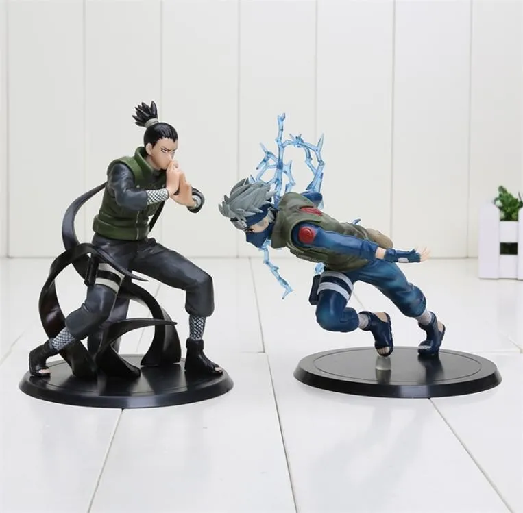 15 cm Anime Nara Shikamaru + Hatake Kakashi PVC actiefiguren Speelgoed kerstcadeau figuur Y2004215449596