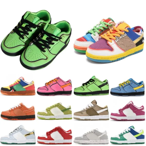 Kids Sneakers powerpuff girls Low Running Toddler Shoes Children Boys Trainers Toddlers Youth Kid Shoe Bubbles Blossomse Buttercup Sean Cliver Orang Size US7.5C-5Y