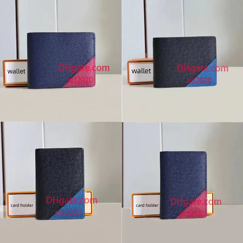 10A carteira de designer de alta qualidade carteira masculina porta-cartões bolsa porta-cartões de designer com caixa