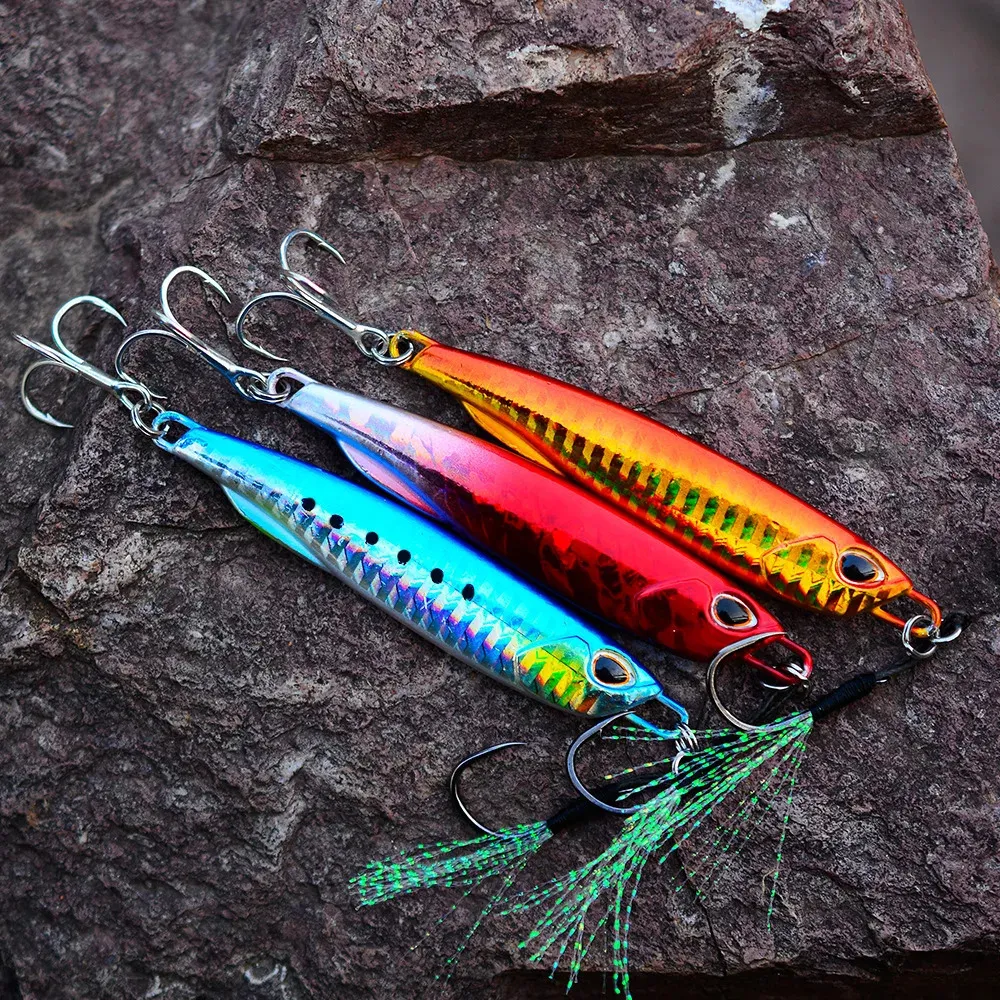 lot Jigging Lure Set Fishing Lures Metal Spinner Spoon Fish Bait Jigs Japan  Tackle Pesca Bass Tuna Trout 231229 From Heng05, $11.39