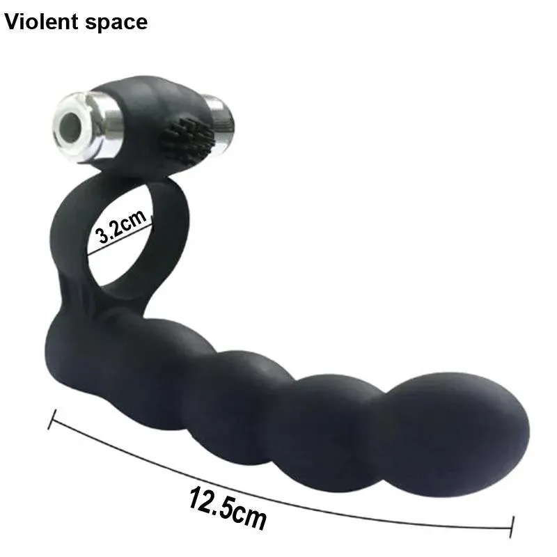 Vibratorer 7 Frekvens Analvibrator för män Butt Plug G Spot Vibromasseur Clitoris Stimulator Sex Toys For Woman Anillo Vibrador Cockring Y1