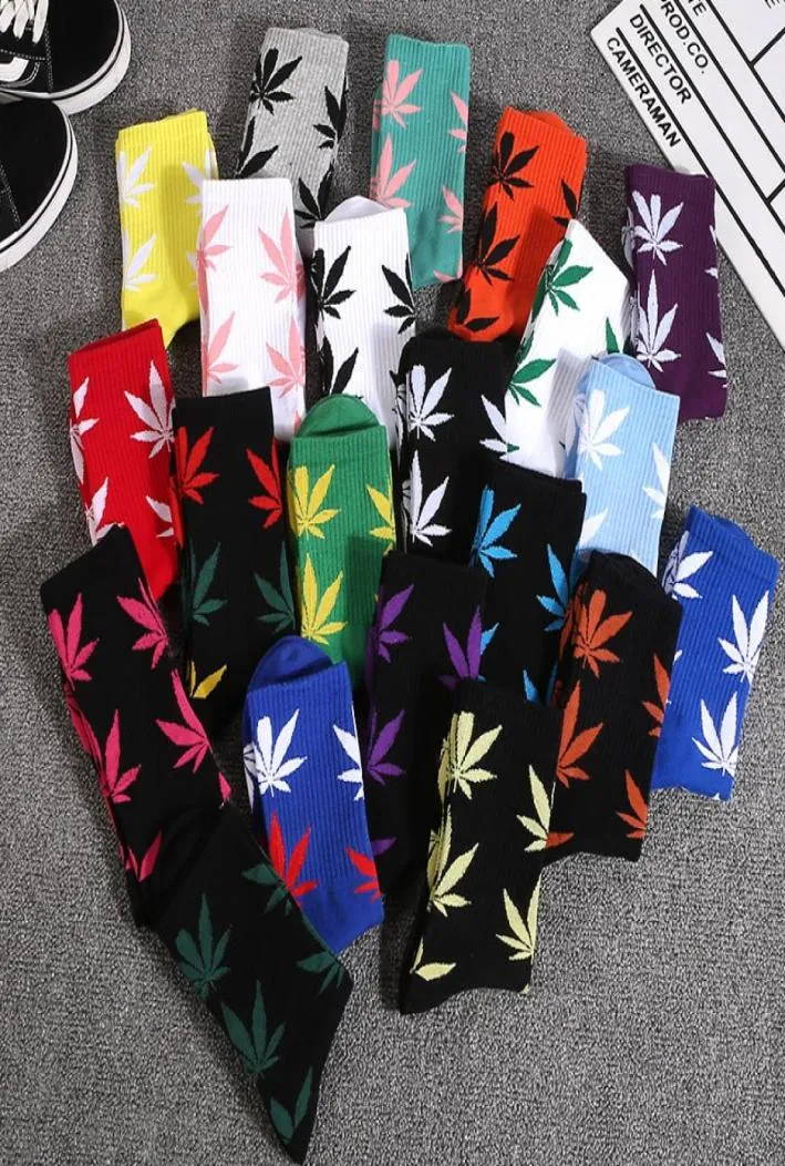 20Colors Christmas Plantlife Needle Socks Män Kvinnor Högkvalitativ bomullsrumskskateboard Hiphop Sport Socks3232562