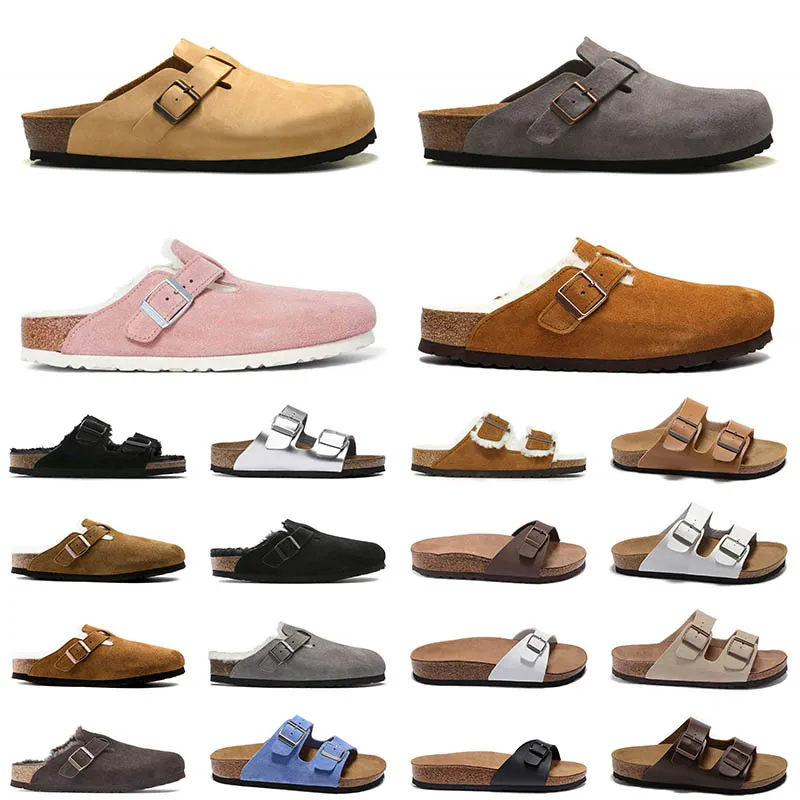 birkenstock boston clogs birkenstocks sandals Mens mulheres chinelos plataforma plana camurça tênis luxurys sandálias slide designer sliders 【code ：L】