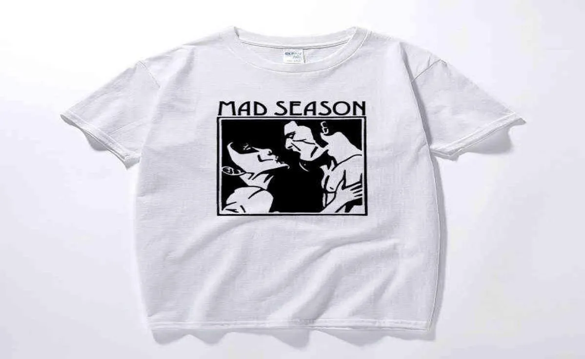 Mad Season Above T-Shirt Musik Grunge Rock Alice In Chains Screaming Trees Neue Sommer Herrenbekleidung Baumwolle Herren T-Shirt Euro Größe G126732206