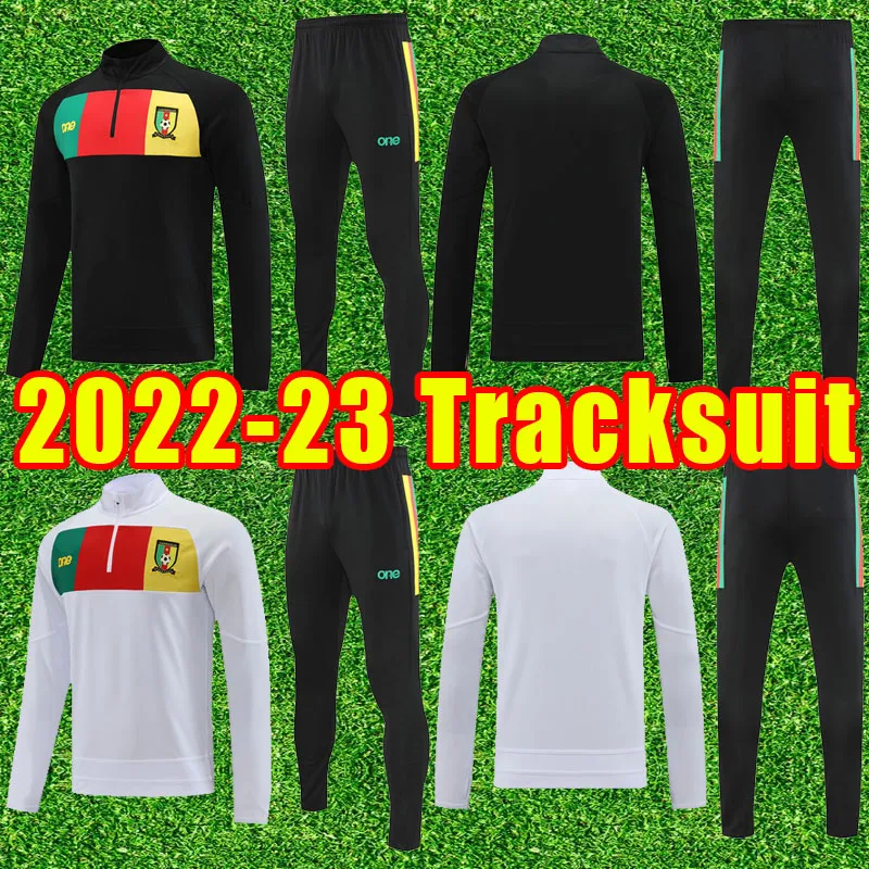 22 23カメルーンサッカートラックスーツ2022 Bahoken Aboubakar Choupo-Moting Shird Bassogog Ganago Ekambi National Team Footbale Uniort Training Set Long Sleeve