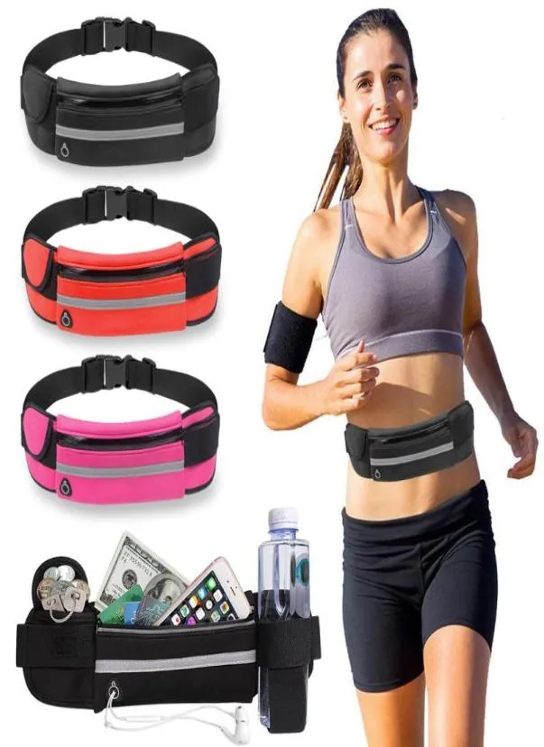 Sacos ao ar livre Trail Running Cintura Cinto Duplo Bolso Saco Homens Mulheres Fitness com Garrafa de Água À Prova D 'Água Telefone Sport9019714