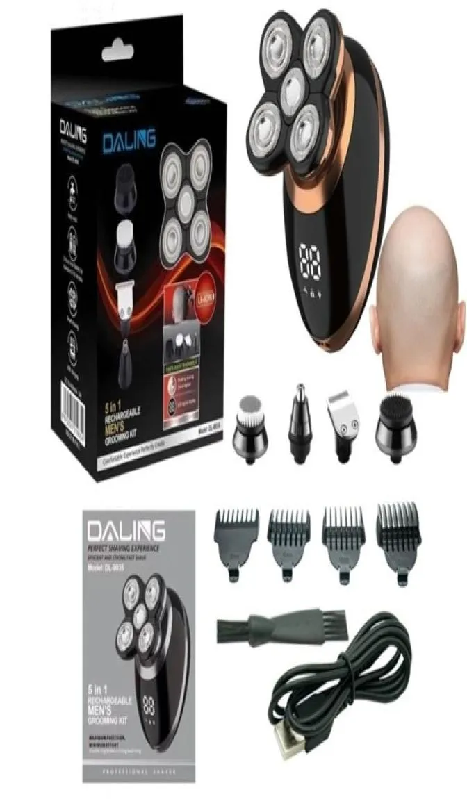 Multi Grooming Kit Electric Shaver Razor for Men LCD Display Beard Rechargeble Bald Head Rakmaskin 2205219939900