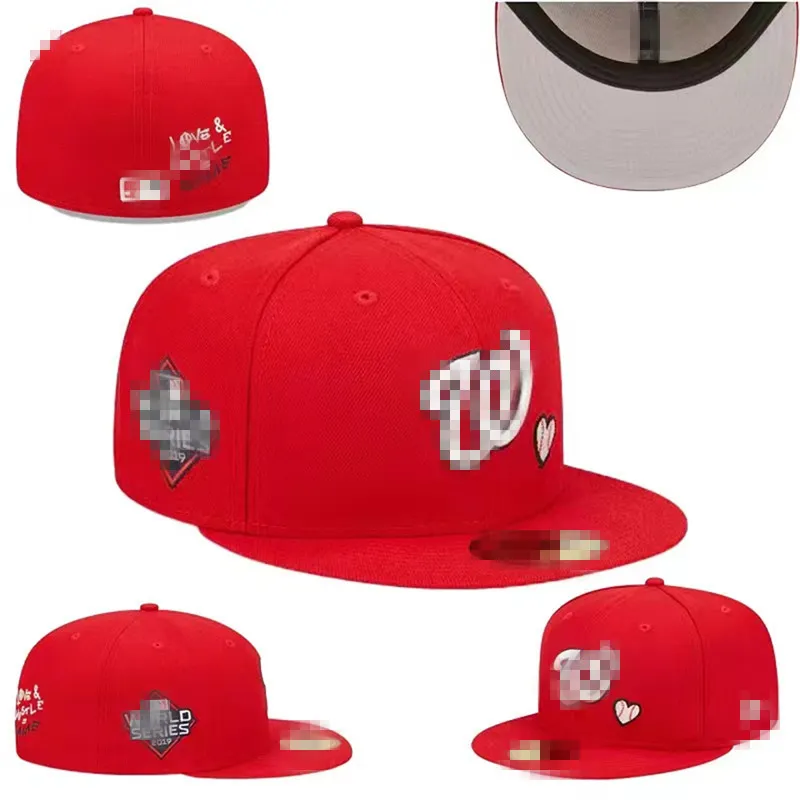 Fashion gepaste snapbacks Baseball Cap bucket hat All Team outdoor Sports Borduursteek Heart Hustle Flowers nieuwe cap maat 7-8 T-4