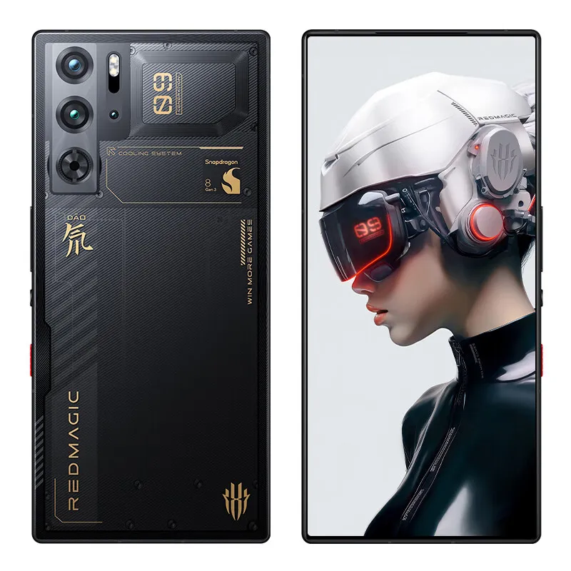 Original Nubia Red Magic 9 Pro+ Plus 5G Smart-Handy Gaming 16 GB RAM 512 GB ROM Snapdragon 8 Gen3 50,0 MP NFC 5500 mAh Android 6,8" Vollbild-Fingerabdruck-ID-Handy