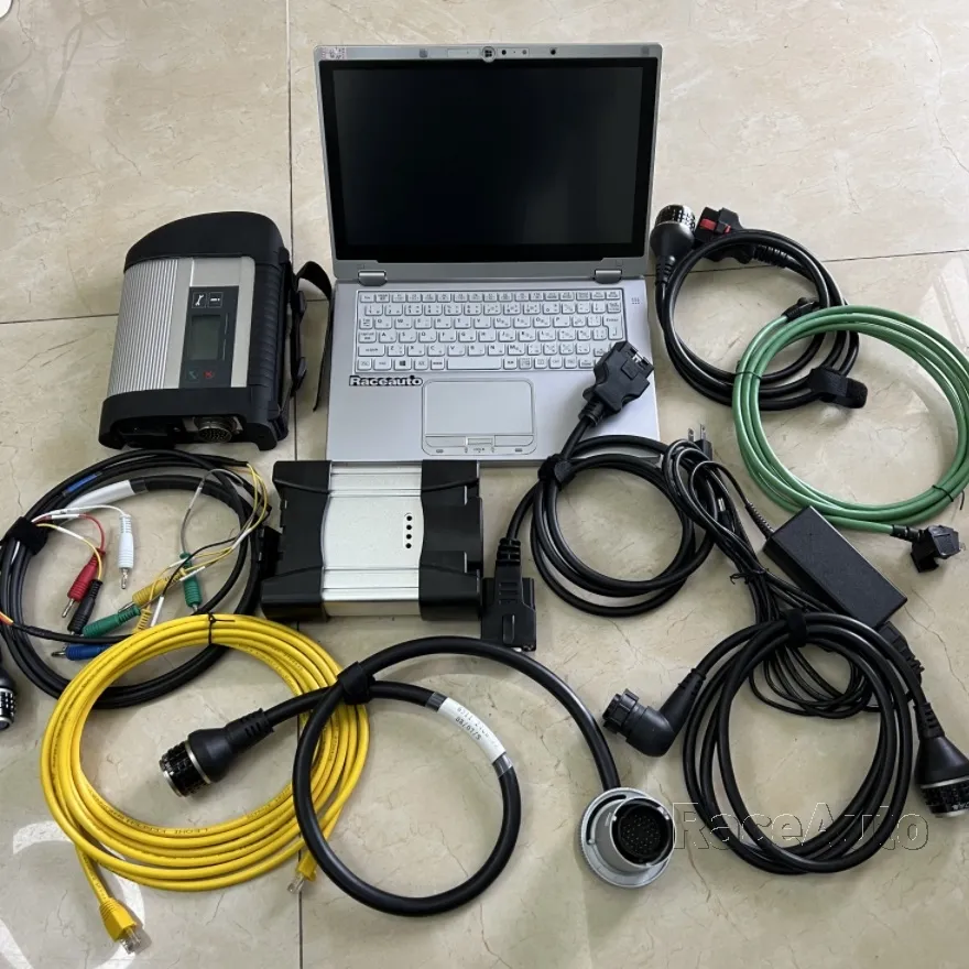 2024 2in1 Mb Star SD C4 Compact 4 Icom next for BMW with Latest ssd in Laptop Toughbook CF-ax2 8G RAM Ready to Work